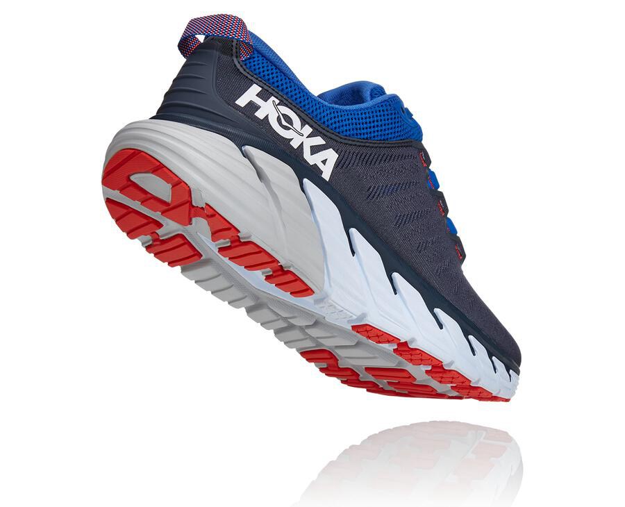 Hoka One One Koşu Ayakkabısı Erkek Siyah/Mavi - Gaviota 3 - WH8729045